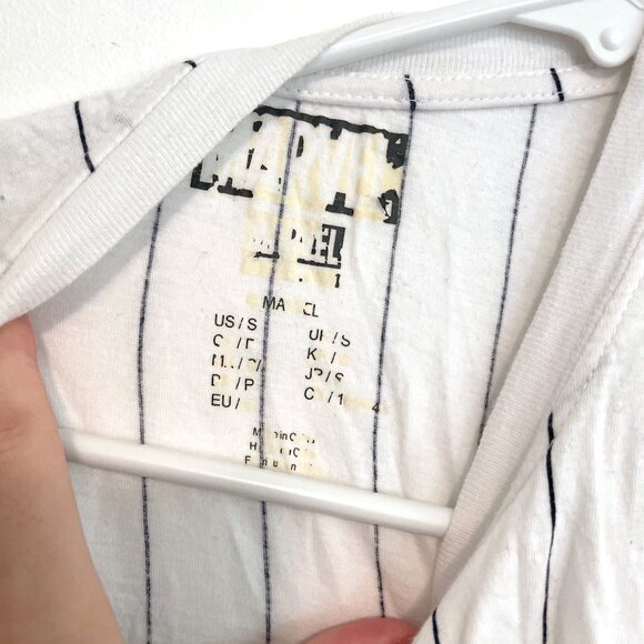 FOREVER 21 x MARVEL Striped Marvel Muscle Tee White Avengers Graphic Tank Top S - Picture 5 of 12